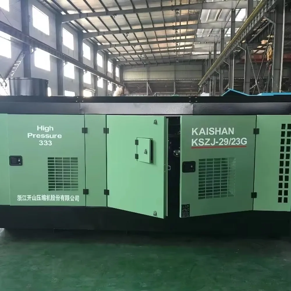 Kaishan Portable Diesel Screw Air Compressor 24m3/min 23bar High Pressure Stationary Multicab Engine 380V Industrial