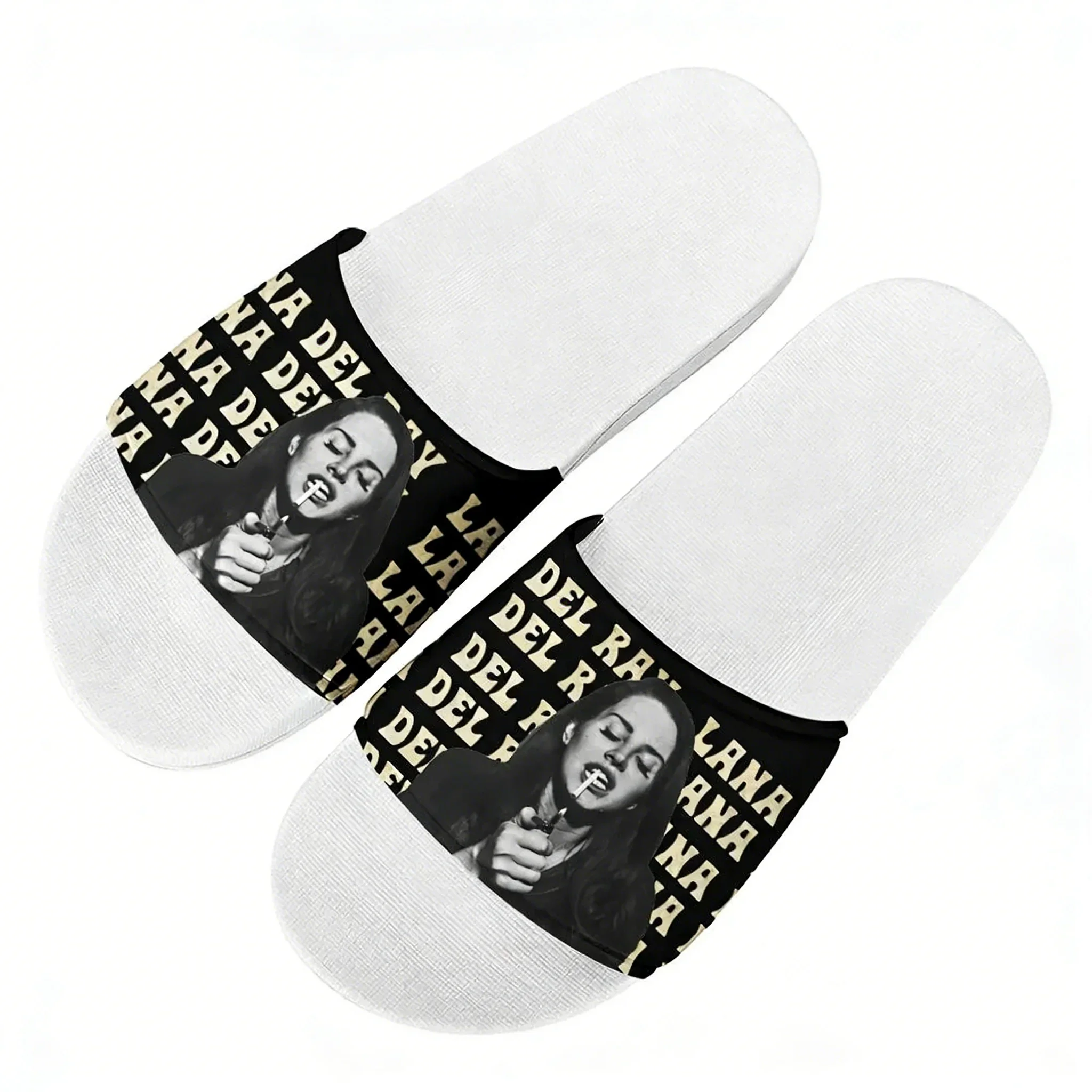 Lana Del Rey Singer Slippers Home Water Shoes Mens Womens Summer Slipper Retro street Indoor Outdoor Shower light Pool Sandals