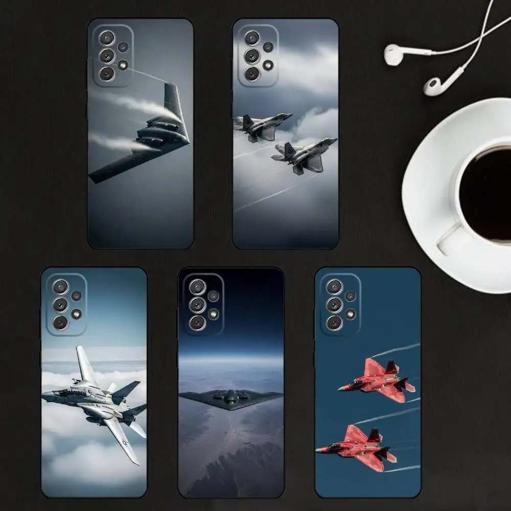 

Aircraft Helicopter Airplane Phone Case For Samsung S25,S24,S21,S22,S23,S30,Ultra,S20,Plus,Soft Silicone Black Cover