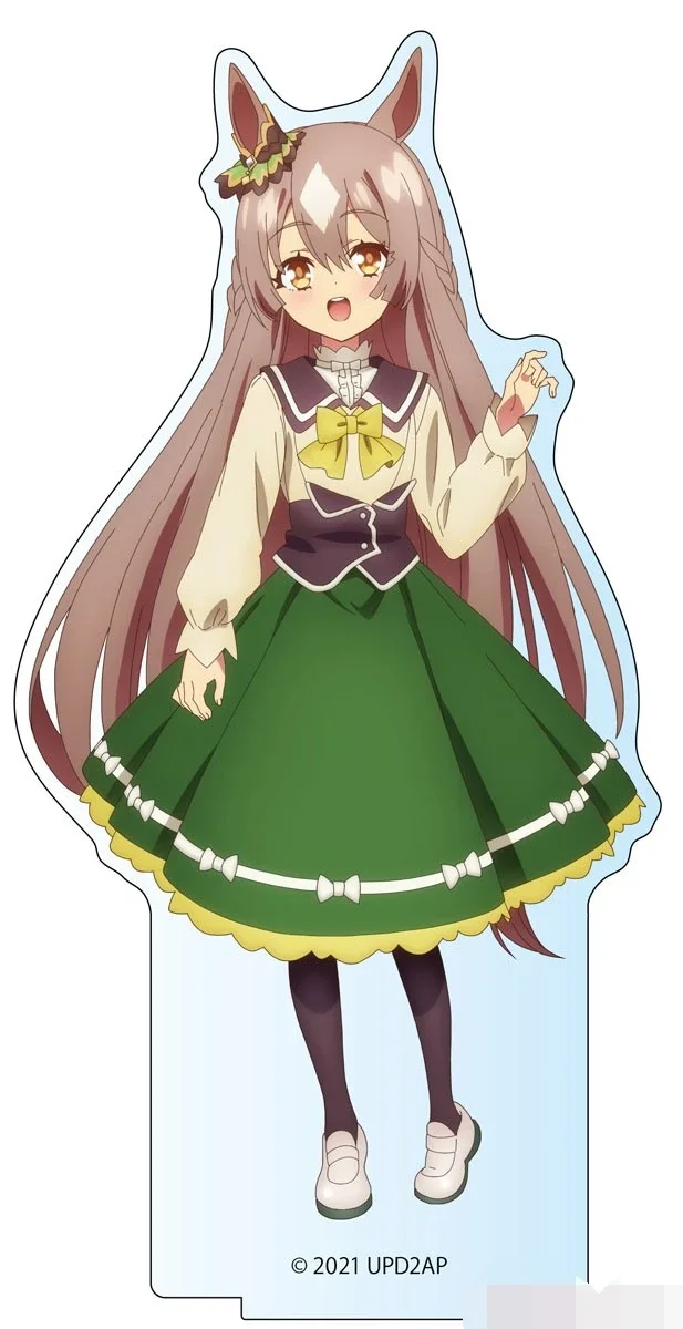 Anime figura boneca oguri boné daiwa scarlet grama maravilha acrílico suporte modelo placa cosplay brinquedo presente