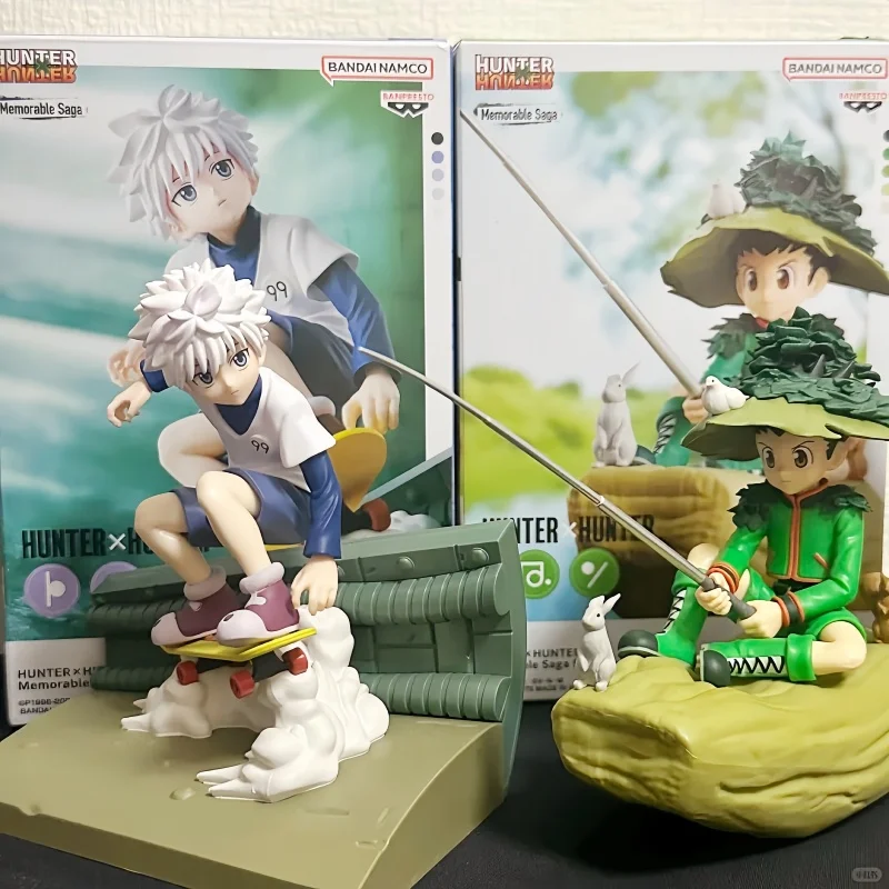 

Bandai Banpresto Original Hunter X Hunter Memorable Saga Special Killua Zoldyck Gon Freecss Figure Ornaments Cartoon Toy