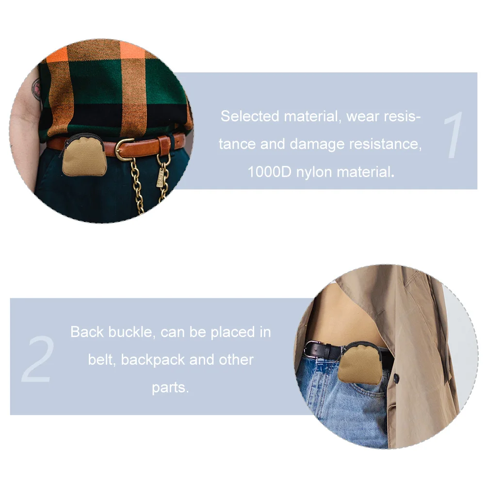 

Waist Pack 1000D Nylon Belt Bag Coin Purse Outdoor Camping Hiking Small Tool Storage Pouch Phone Lighter Cigarette