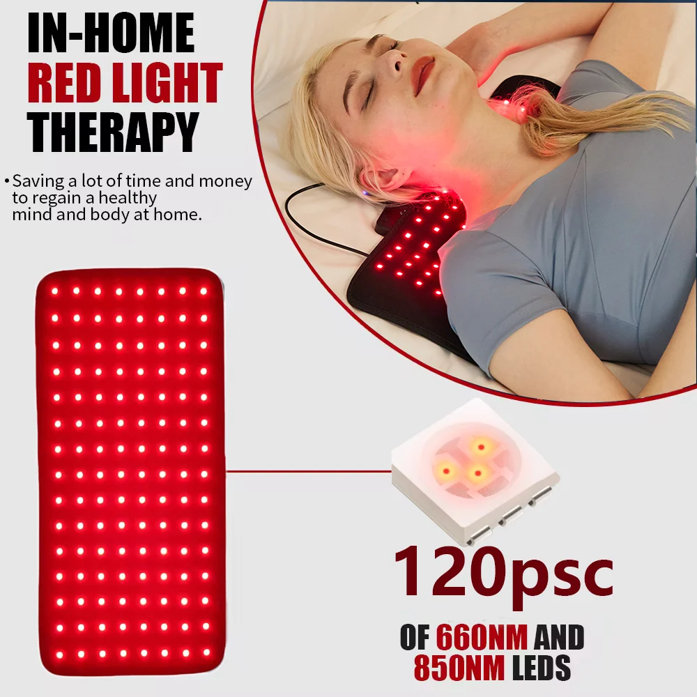 LED Red Light Therapy Belt heat compress dysmenorrhea Gong HanWarm PalaceWaistband far infrared physiotherapy light blanket pad