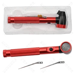 JMCKJ Professional Locksmith Tool Portable Hawkeye Dial Needle Red With 2PCS Straight Needle With Lamp Magnifying Glass