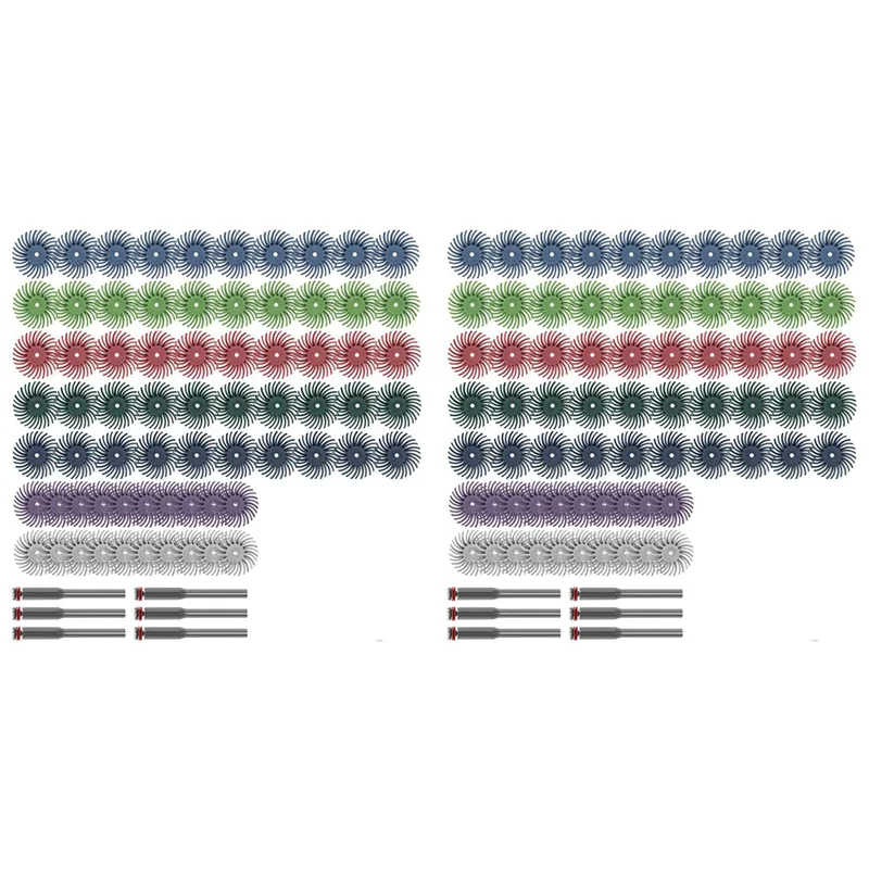 

ABSE-152 шт. комплект дисков с радиальной щетиной, абразивная щетка 1/8 дюйма, 3/2,35 мм, полировальное колесо для деталей, аксессуары для вращающихся инструментов