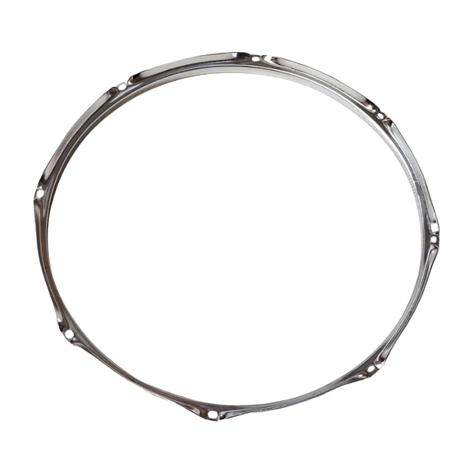 Drum Hoop Replacement 8 Hole Metal Rim Drum Ring Accessory for Drum Set and Instrument Repair