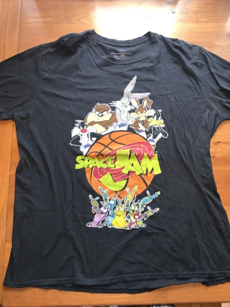 Vintage Space Jam Men XLBlack Toon Squad Monsters Graphic Tee T Shirt R#7186