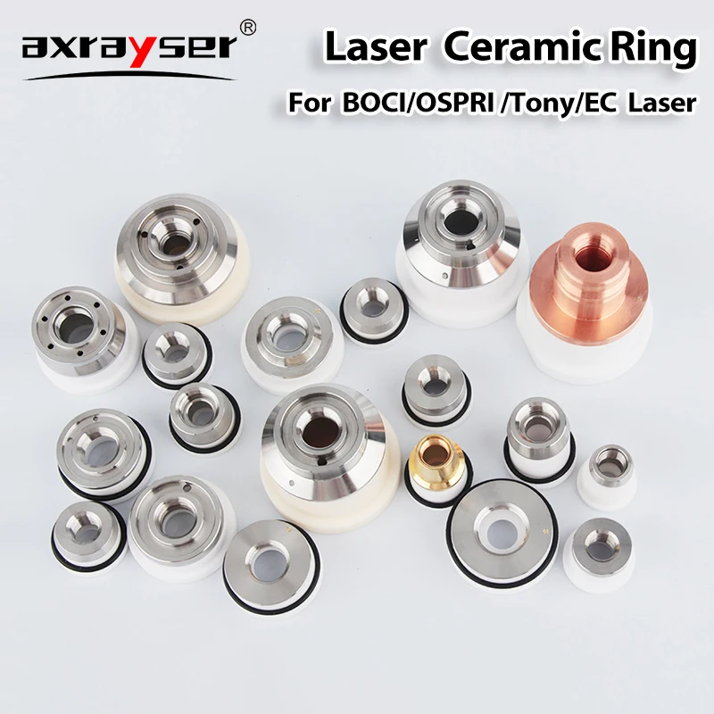 Original Laser Ceramic Ring BOCI OSPRI Tony EC Nozzle Holder BOCI-D41 M11*0.75 Ospri-D17.8 EC Laser-D17.5 M9 for Cutting Head