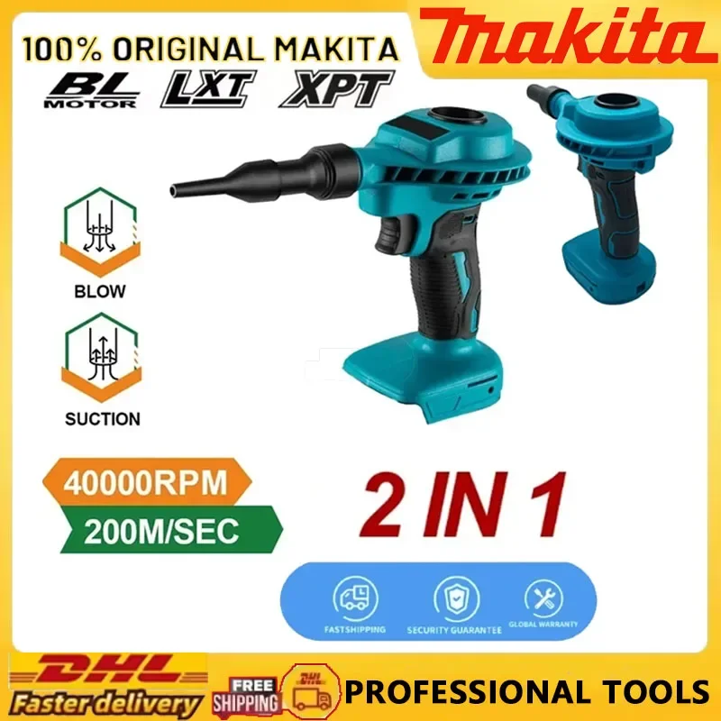 

Makita Rechargeable Vacuum Cleaning Clean Inflator Computer 2 IN 1 Power Tool For 18VBattery Cordless Air Dust Machine Efficient