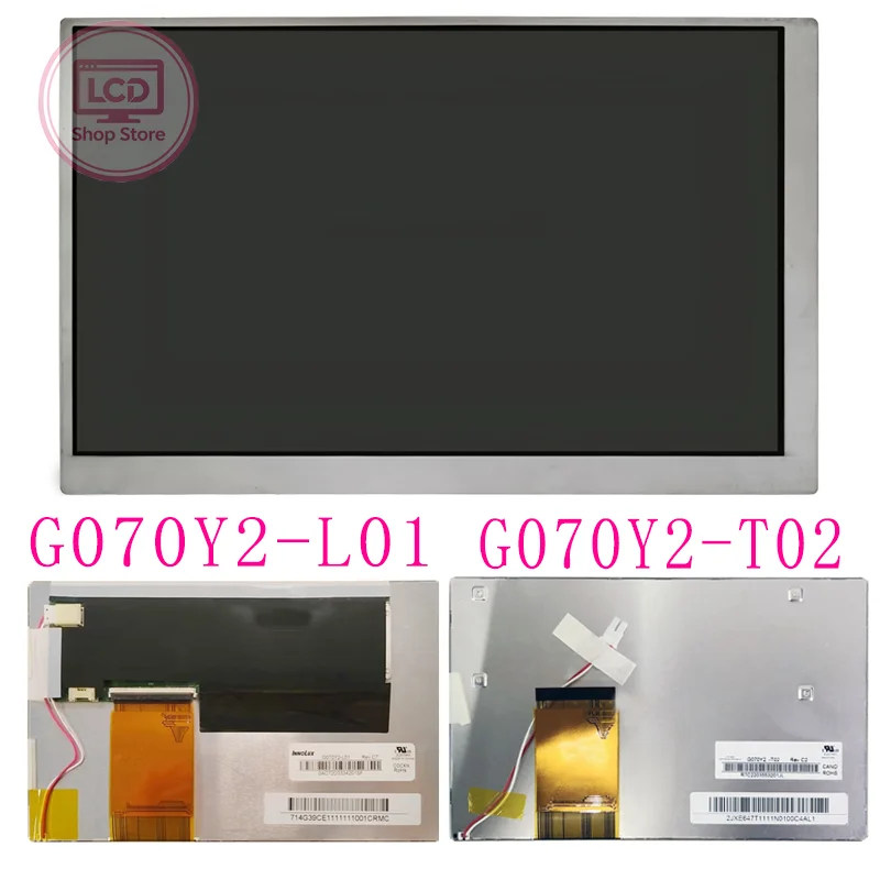 

Original Chi Mei 7-inch G070Y2-L01 G070Y2-T02 high-brightness display screen with LVDS interface, 800*480