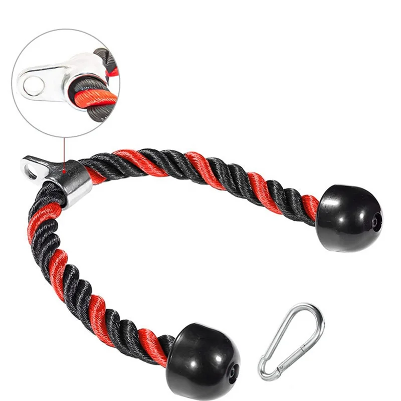 

Double Head Tension Rope Biceps Training Gym Accessories Double Head Triceps Lower Compression Rope Pull Handle