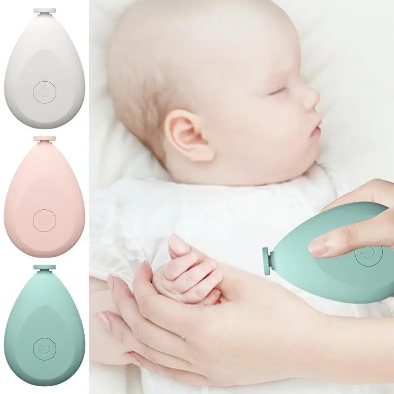 Obcinacz do paznokci dla niemowląt Elektryczne obcinacz do paznokci dla niemowląt z 4 głowicami szlifierskimi Pilnik do paznokci dla noworodków Obcinacz do paznokci dla maluchów
