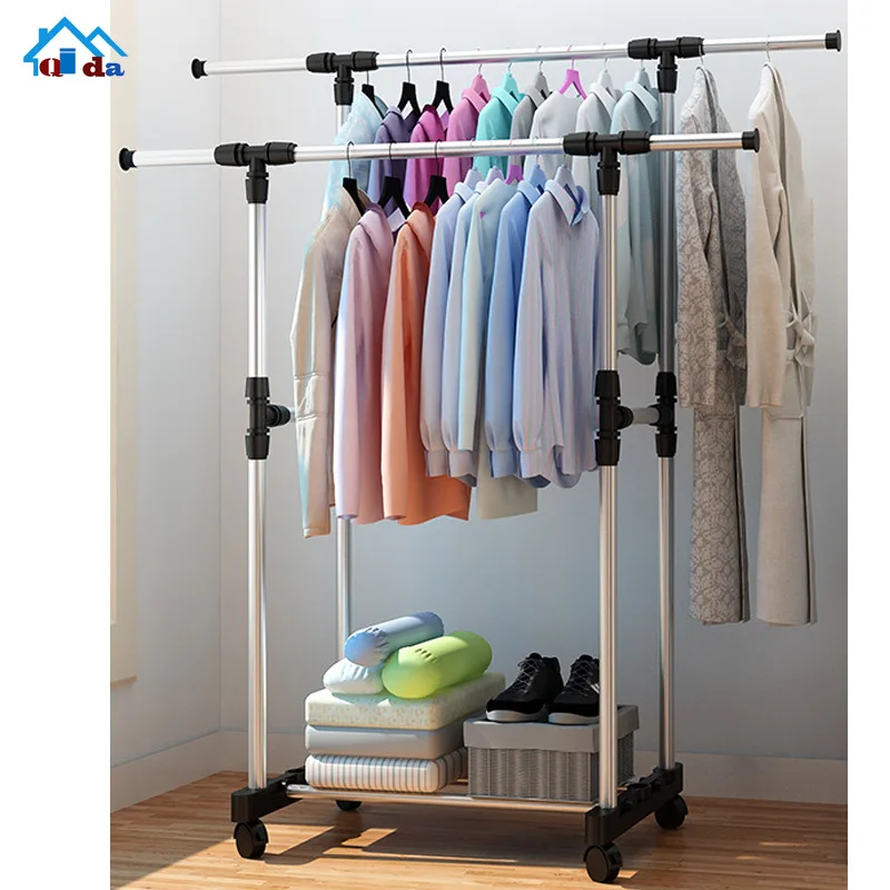 Household Hanger Racks Living Room Bedroom Wall Corner Drying Racks Rail Home Furnitures Simple Coat And Hat Rack Furniture