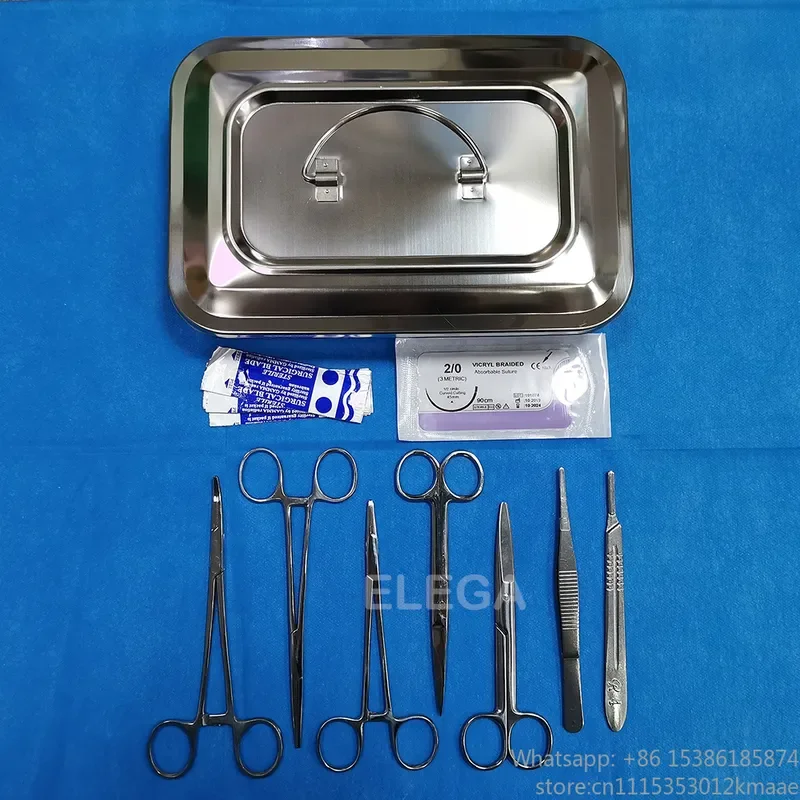 Vequyn Medical Basic Kit — Maternity Box with 10pcs Essential Manual Surgery Instruments
