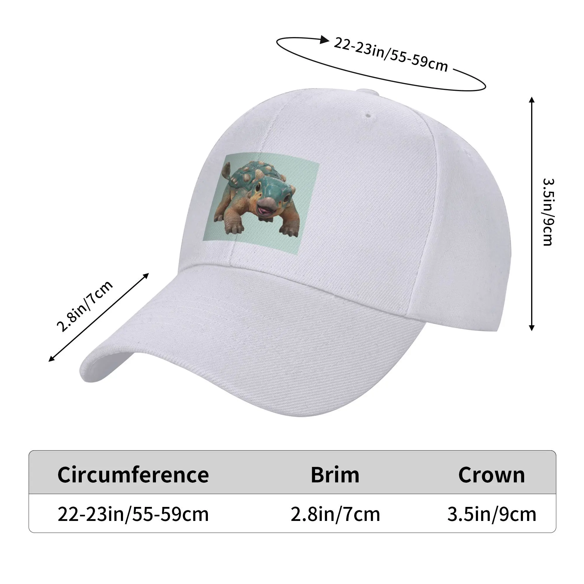Bumpy Ankylosaurus magniventris قبعات البيسبول Snapback قبعات البيسبول الموضة تنفس عادية Casquette الرجال والنساء