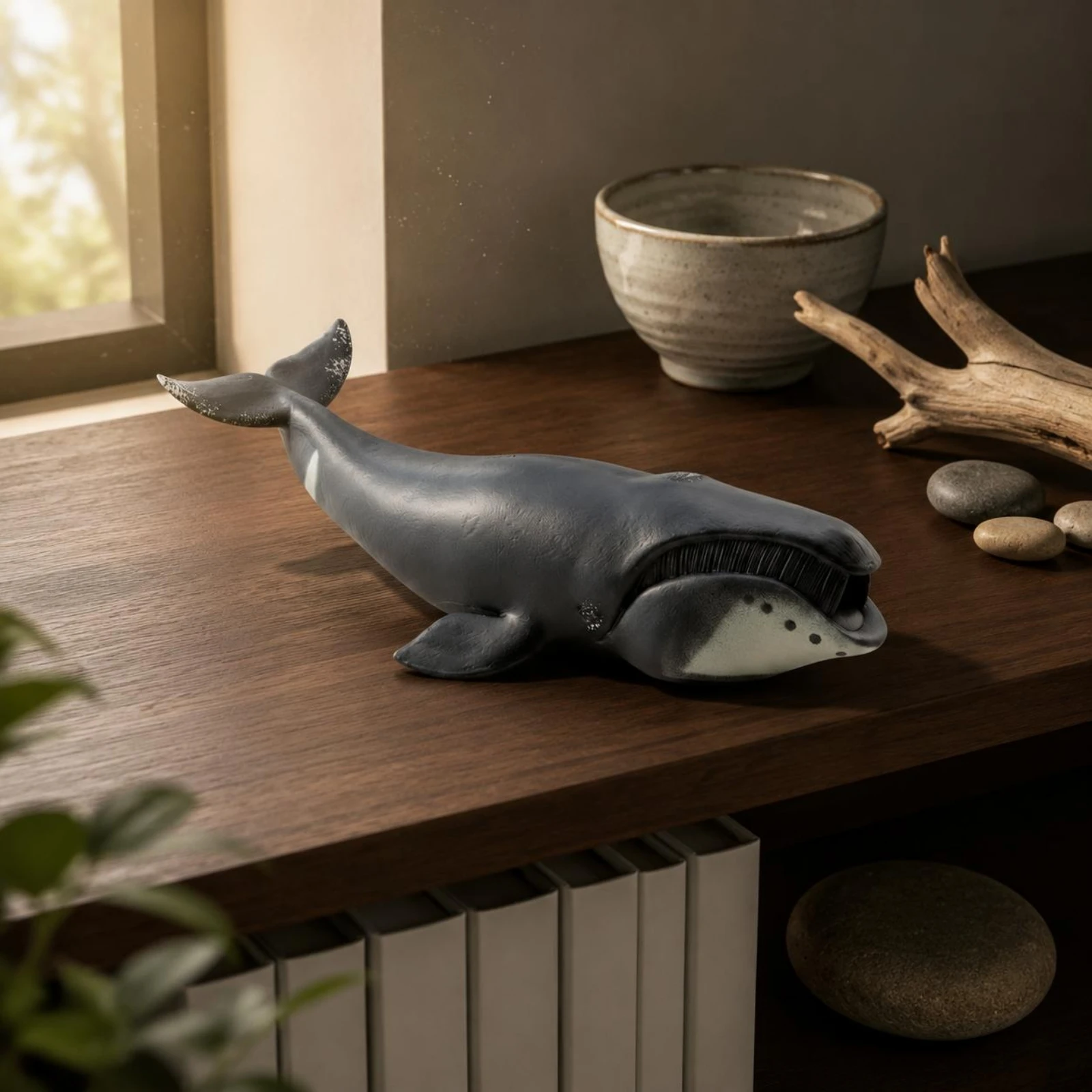 

Realistic Bowhead Marine Mammal Model Educational Bowhead Marine Mammal Figurine Sea Creature Toy Collectible Plaything Sturdy