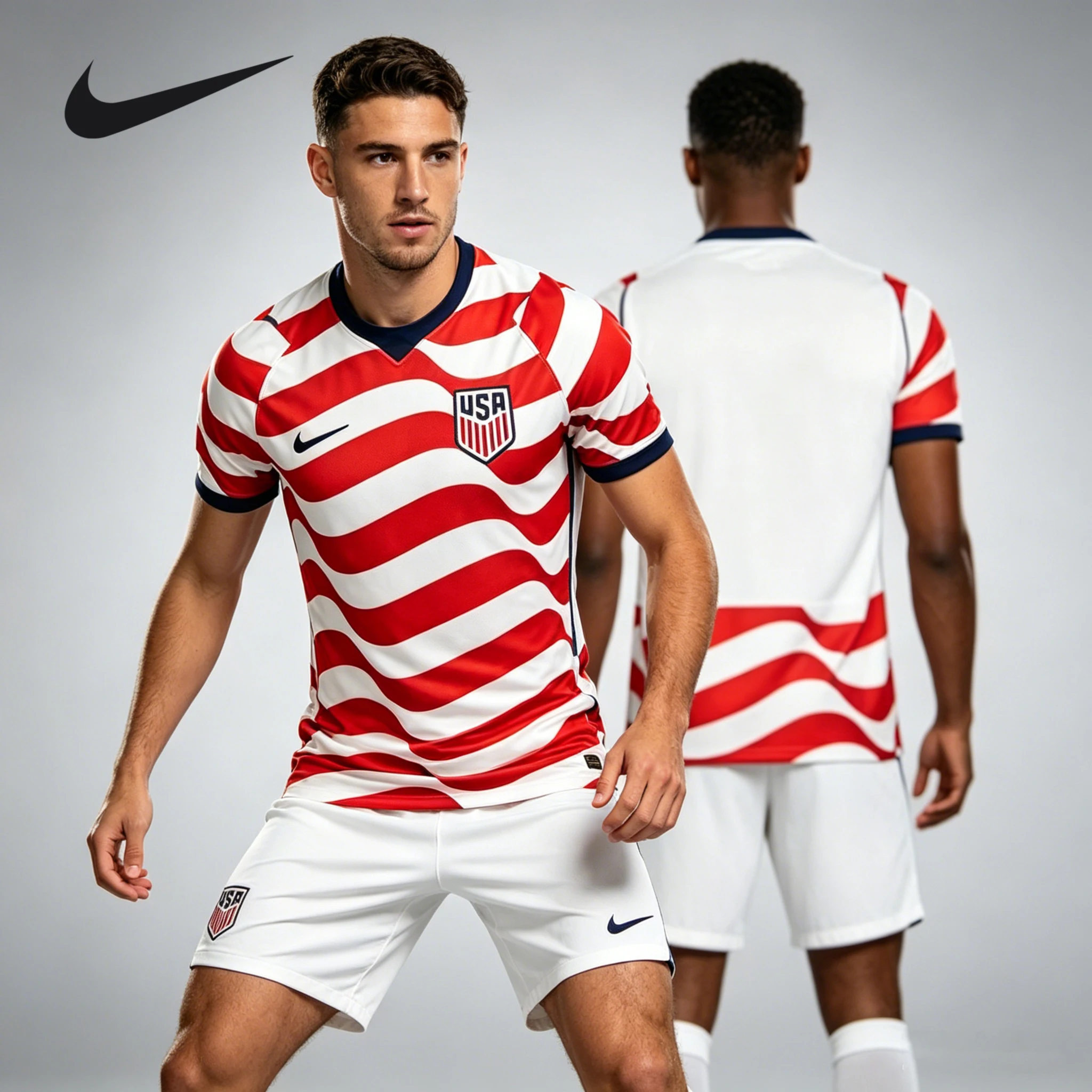 Camisa de Futebol Nike Dri-FIT Unissex Versão Torcedor Copa do Mundo 2026 EUA (Casa) Secagem Rápida Manga Curta IB5339-133