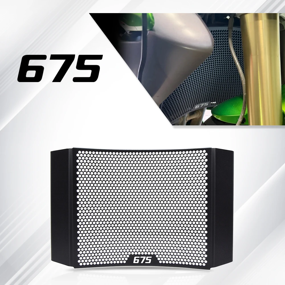 

Motorcycle Accessories Radiator Grille Cover Guard Protector For Street Triple R StreetTriple 675 R 675R 2007 - 2016 2015 2014