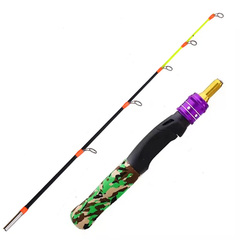 

WEIHE 61cm Ice Fishing Rod Carbon Spinning Winter Raft Shrimp Carp Fishing Child Pole Winter Fishing Rod Tackle
