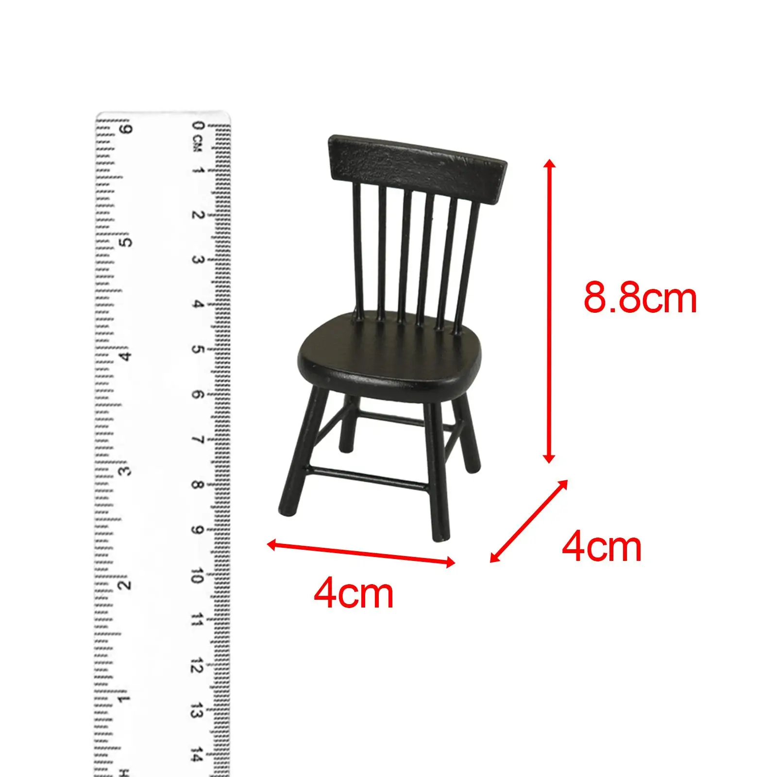 Muebles para casa de muñecas, Mini juguetes de cocina tradicionales elegantes de madera, modelo de muebles para muñecas, decoración de escena DIY, accesorios de adorno