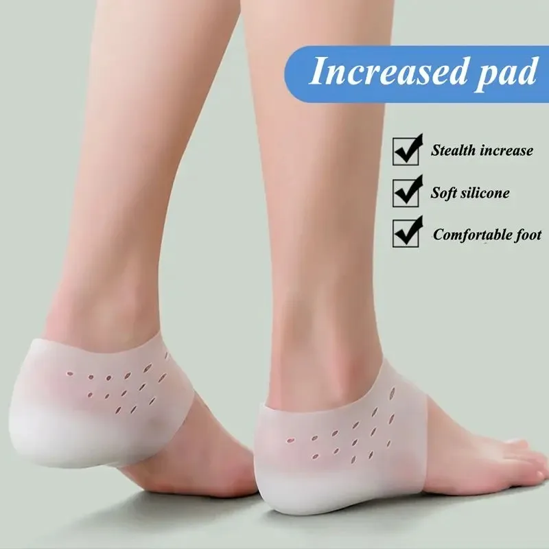 1 paire de semelles intérieures invisibles en Silicone pour hommes et femmes, respirantes et confortables, haute flexibilité