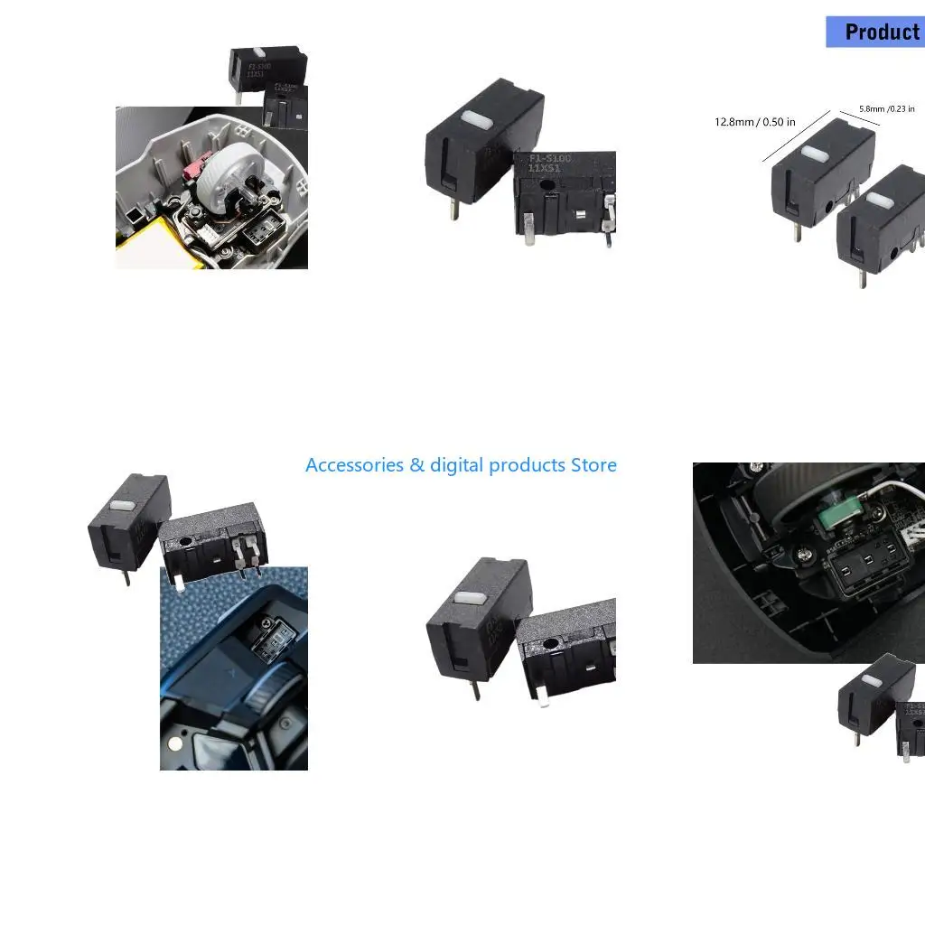 77JD 2Pieces FE F1S100 for ROG III Point 36K，ROG Chakram MicroSwitches for Gaming Mouse MicroSwitch