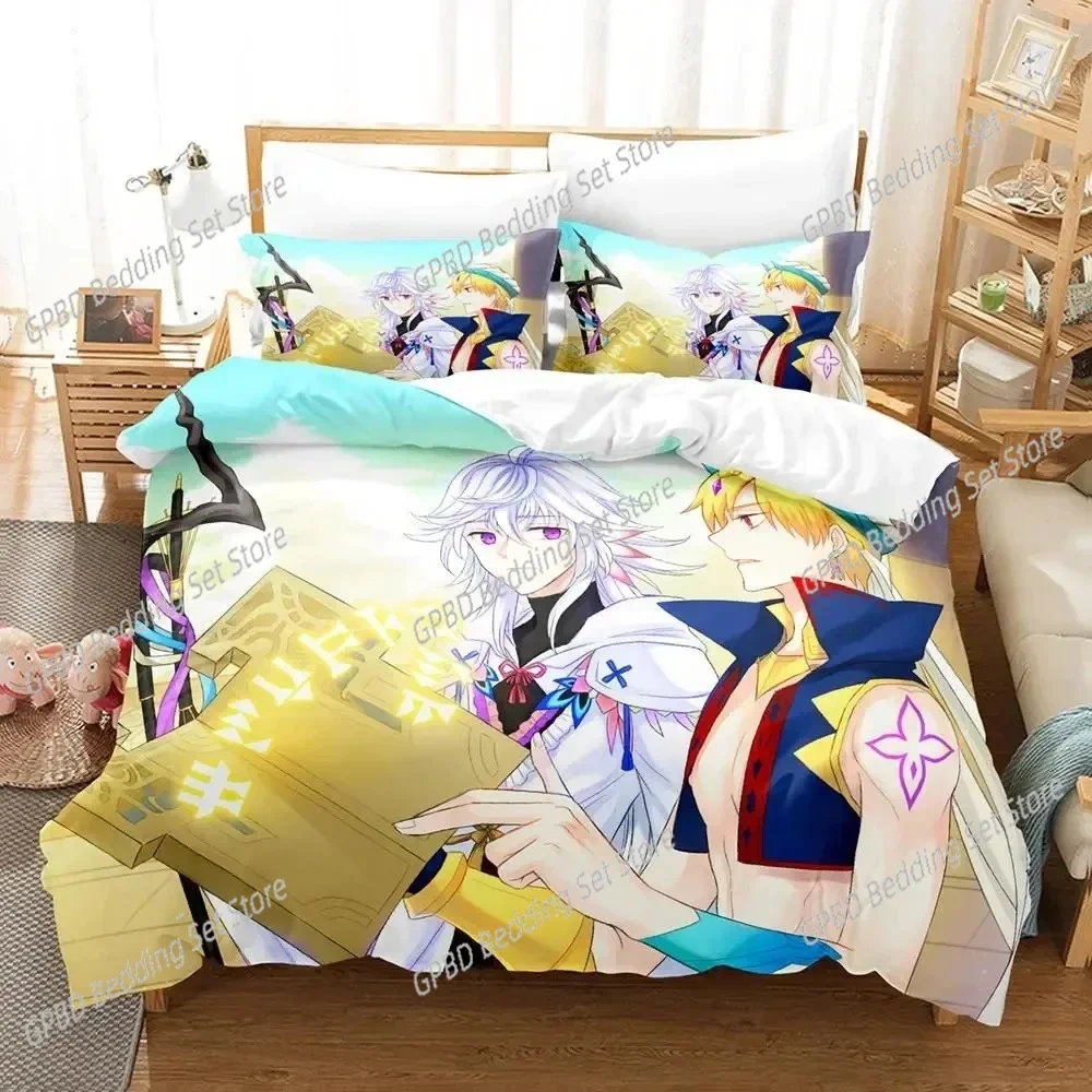 Anime Fate Grand Order Merlin 3D NEW Duvet Cover Pillowcase Bedding Set Adult Boy Girl Bedroom Decoration Single Double Large