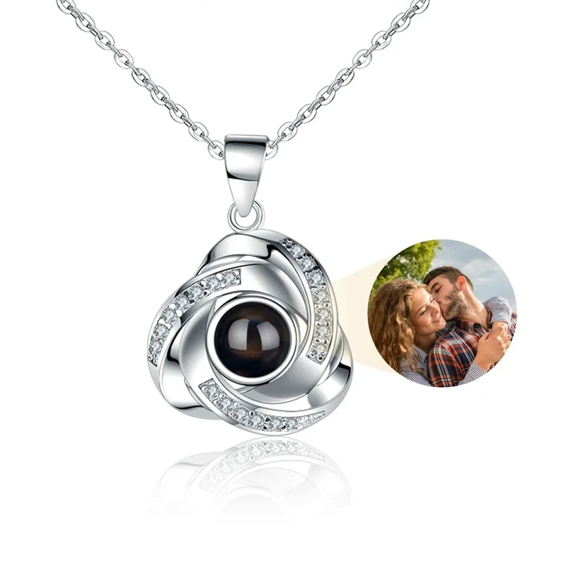 Personalisierte Projektions-Halskette mit Bildaufdruck, Herzanhänger, Erinnerungsfoto-Schmuck, Valentinstagsgeschenk für Sie – Detail 21