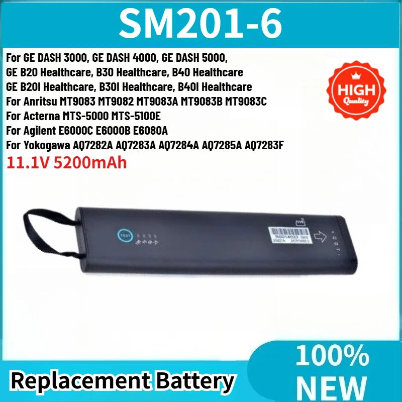 100% New 11.1V 5200mAh SM201-6 High Quality Battery For DASH 3000 4000 5000 B20 B30 B40 B20I B30I B40I Replacement Battery