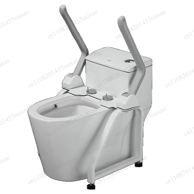 No‑Drilling Bathroom Safety Grab Bar with Shelf Non‑Slip Toilet Assist Handrail Get‑Up Aid for Elderly