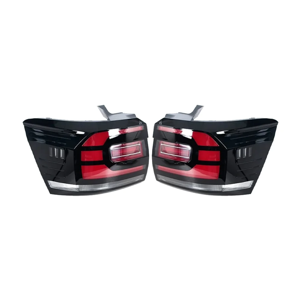 Rear Tail Lights for VW Tacqua 2020-2021,LED Tail Lamp Assembly with Black Housing,Turn Signal,Left and Right