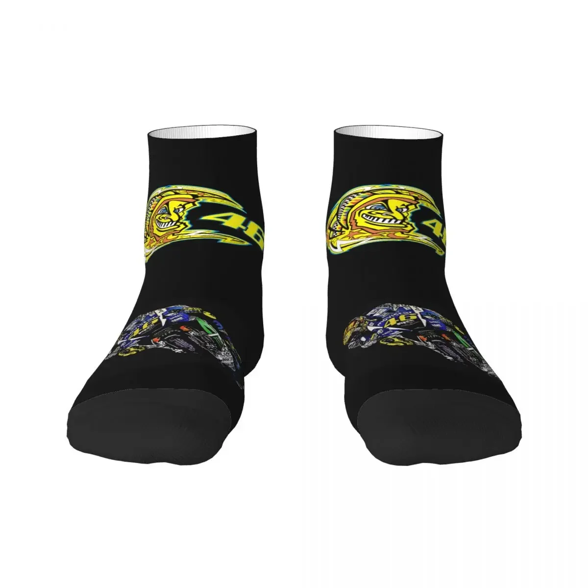 Chaussettes Rossi de course de moto pour hommes et femmes, impression 3D chaude, chaussettes de sport de basket-ball, mode