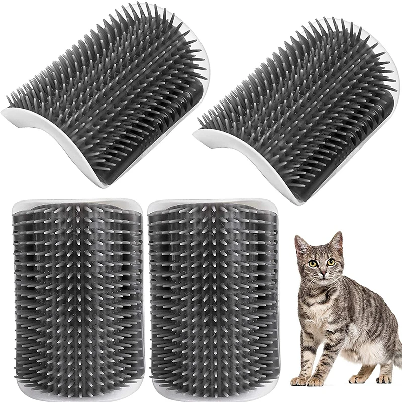 Massage Corner Cat Brush With Catnip Cat Wall Corner Brush With Catnip Support For Doors Table Walls Cat Massage