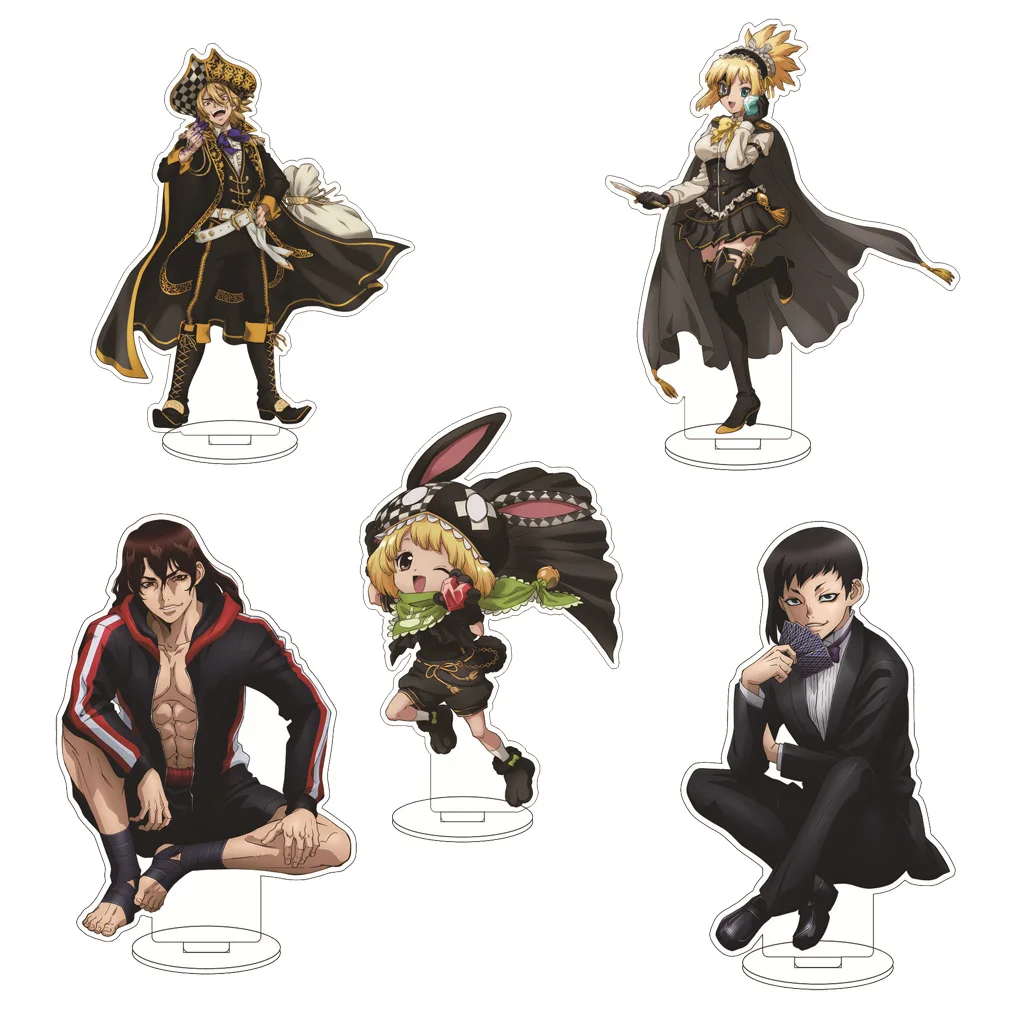 

16CM Anime Dr.Stone Ishigami Senku Ōki Taiju Kohaku Chrome Ogawa Yuzuriha Cos Acrylic Figure Stand Ornaments Chirstmas Gifts