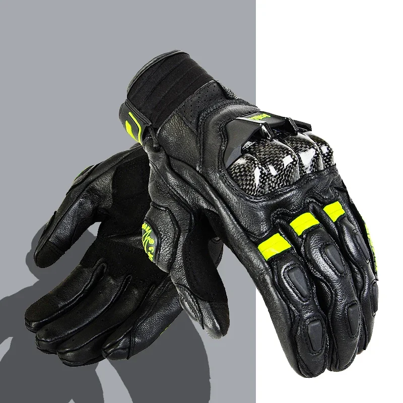 

Motorcycle Riding Gloves Motorcycle Fall Resistant Carbon Fiber Rider Racing Warm Winter Waterproof Gloves Protective Gear