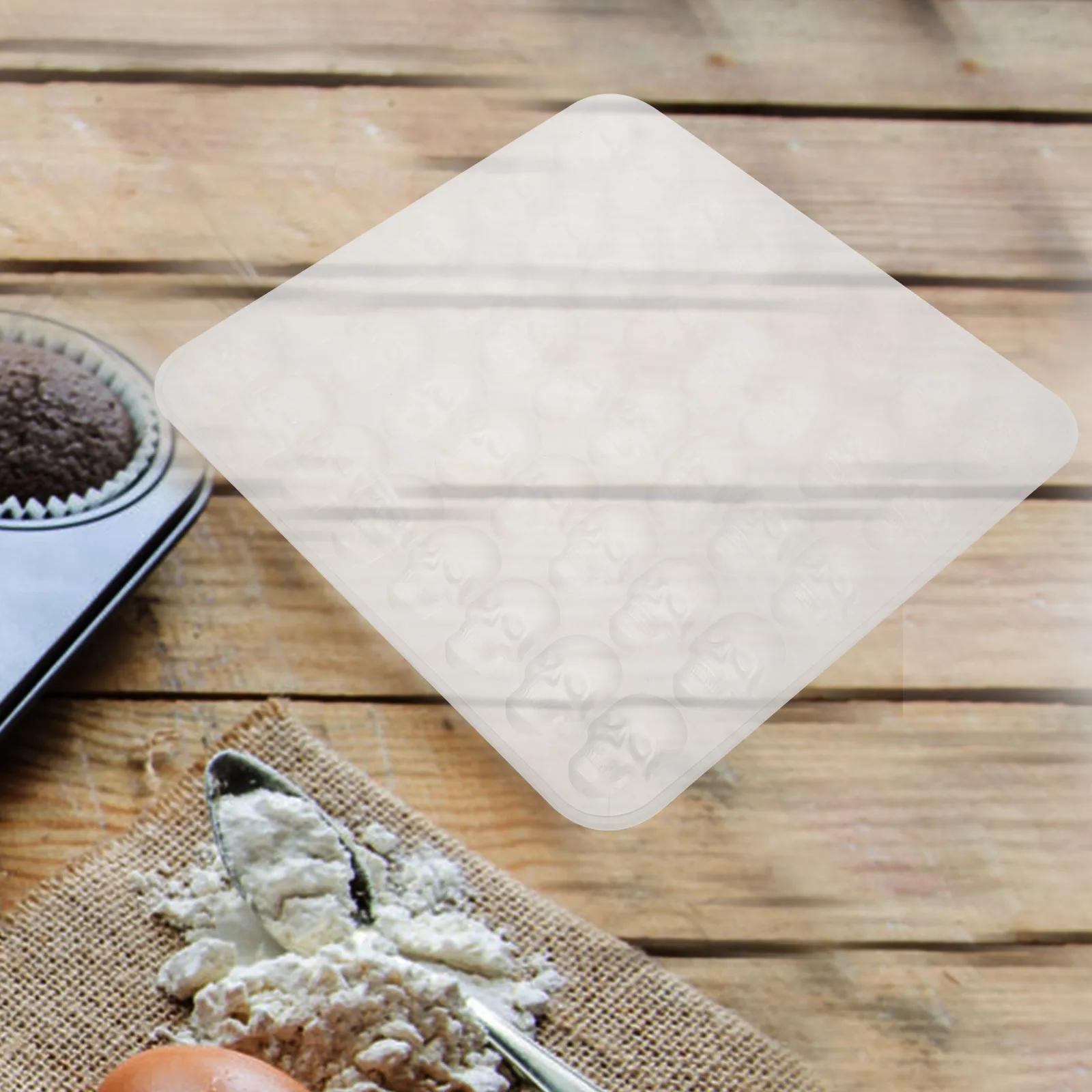 

Skull Shaped Cookie Molds Silicone Biscuit Mold DIY Baking Tool Safe Wear-Resistant Attractive Gift Cookie Mold