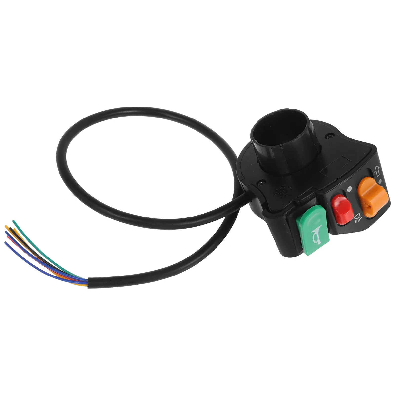 

Three Function Switch Plastic 7/8 Handlebar Turn Signal Light Headlight Replacement Motorcycle Switch Controls Horn