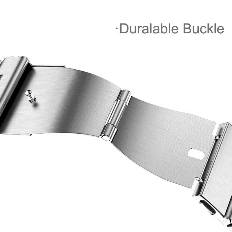 حزام ساعة جديد من الفولاذ المقاوم للصدأ لهواوي باند 7 سوار معصم معدني بحلقة لاستبدال هواوي باند 7 NFC