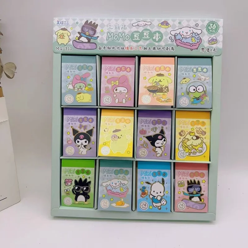 

36 шт./лот Sanrio Kuromi Melody Cinnamoroll Keroppi наклейки милый скрапбукинг DIY дневник декоративная наклейка альбом наклейка этикетка