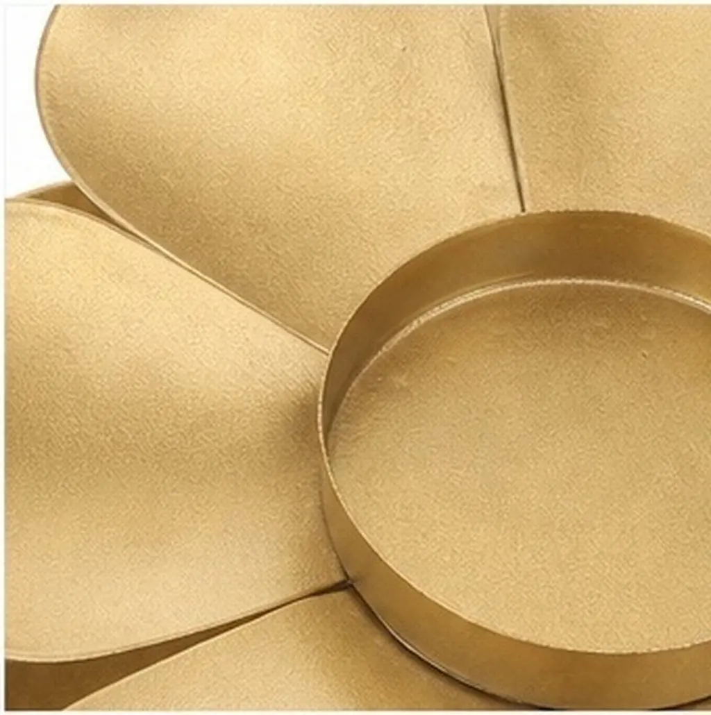 Flower Tea Light Holder Decorative For Home Decor Autumn Decor Iron Tealight Stylish Candlestick Weddings
