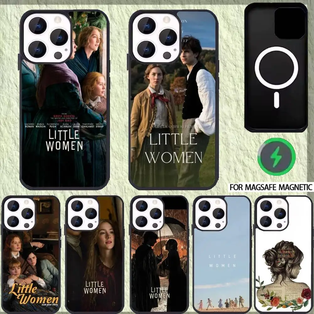 

L-Little W-Woman Novel Phone Case For iPhone 17,16,15,14,13,12,Plus,Pro,Max for Magsafe Magnetic Wireless Charging