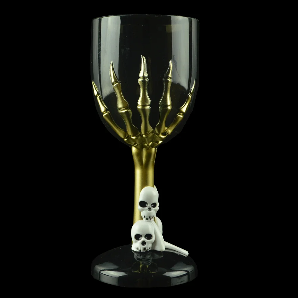 Halloween Plastic Goblet Skull Claw Decor Plastic Goblet Prop for Bar KTV Store (Non-Luminance Pattern, Random Color)