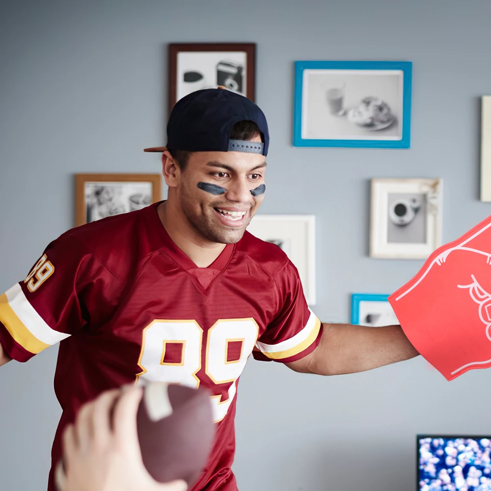 

6pcs Foam Finger Cheerleading Props Colors Sports Fan Gifts Party Noisemakers Reusable Fits Most