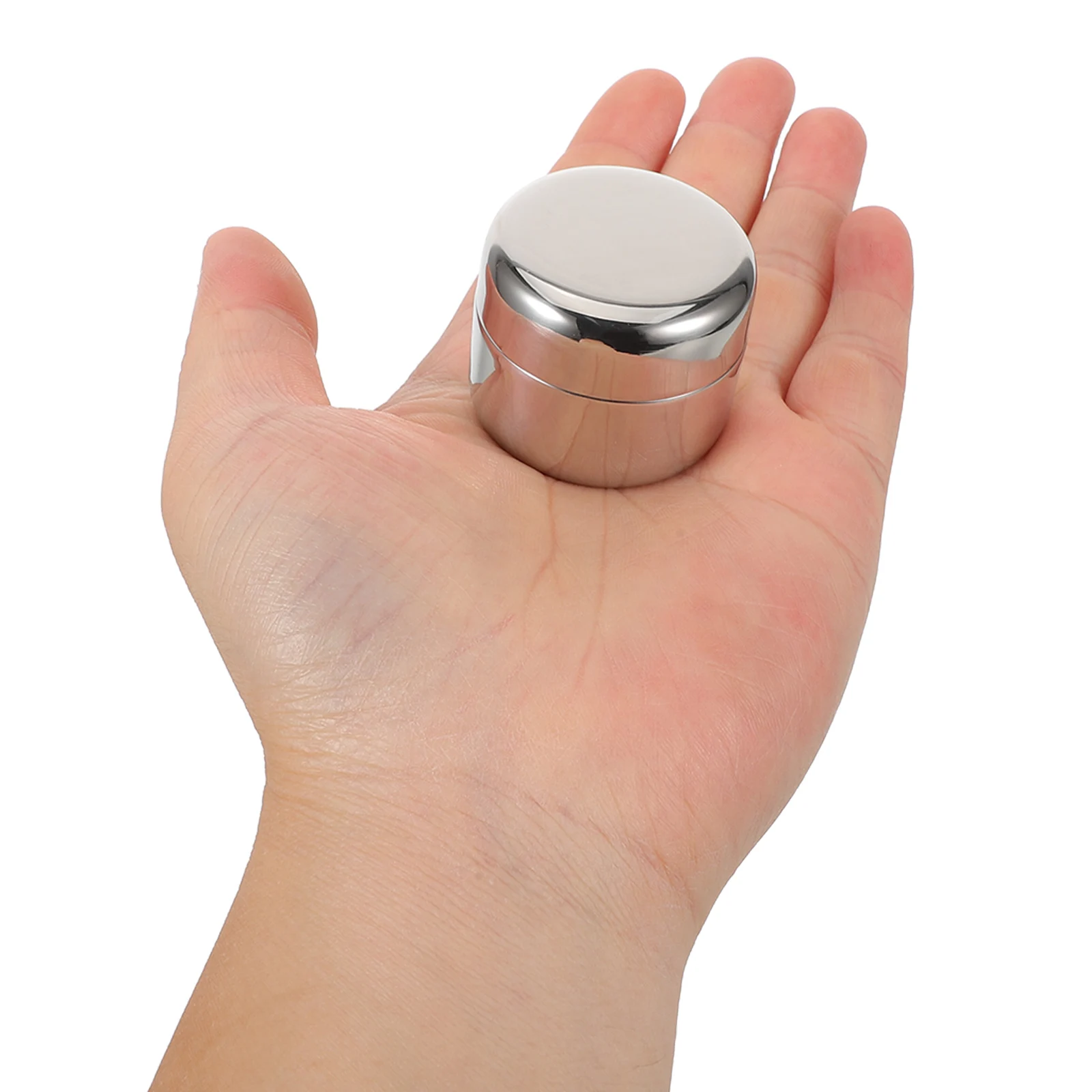 

Waterproof Small Pill Box: Portable Round Metal Medicine Organizer Stainless Steel Travel Pill Case Compact Airtight