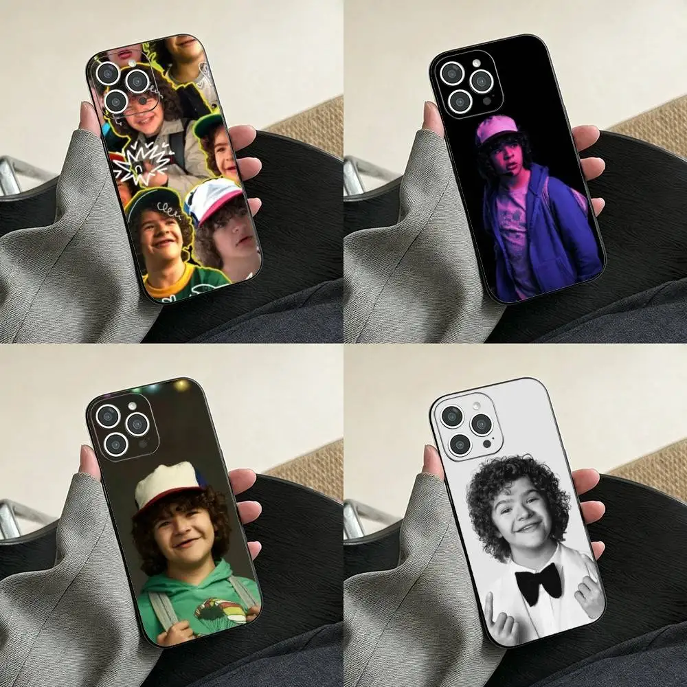 Funda para Teléfono Gaten Matarazzo para iPhone 17, 16, 15, 14, 13, 12, 11 Plus, Pro Max, Otros, Cubierta Negra Suave