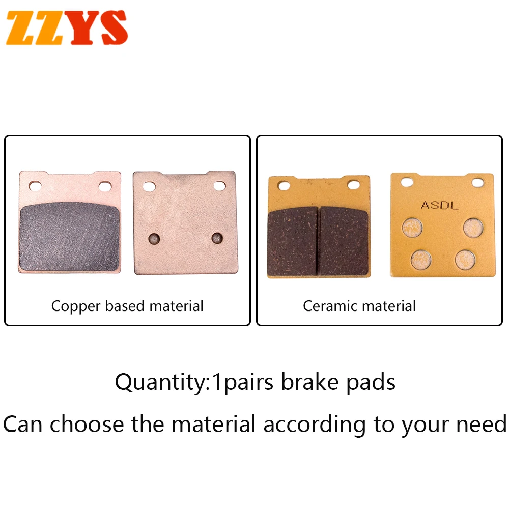 400CC Motorcycle Rear Brake Pads Disc Tablets For SUZUKI GSX400 Impulse Type S 1994-1999 GSX400R GSX 400 GK71B/F GK74A 1988-1990