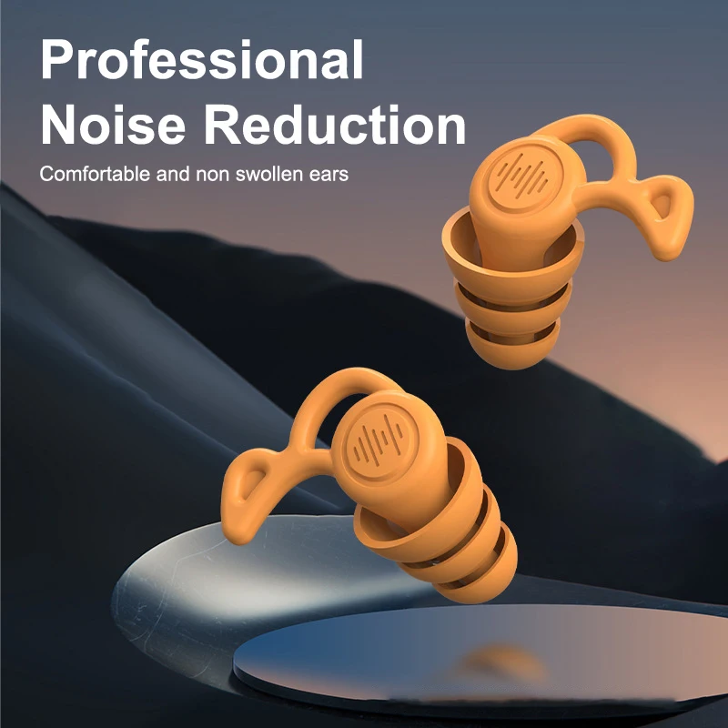 3 Layers Ear Plugs For Sleep Noise Reduction And Muting Silicone Earplugs Reusable Hearing Protection Sound Blocking Earplugs