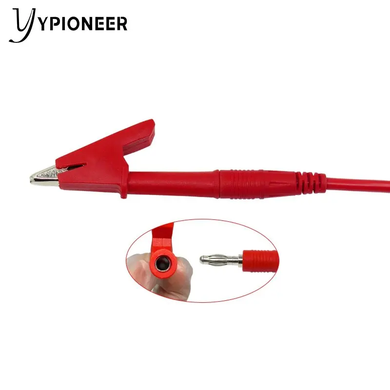 Ypioneer P1041B 4Mm Banana Banana Plug Test Lead Kit Met Alligator Clips U Type Spade Adapter Voor Elektrische testen