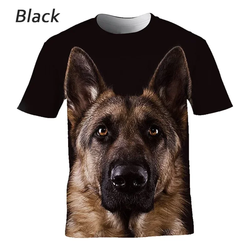 Summer Cool T-shirt German Shepherd Unisex Tops Tee Shirt Funny Dog 3D Printed Cute T Shirt