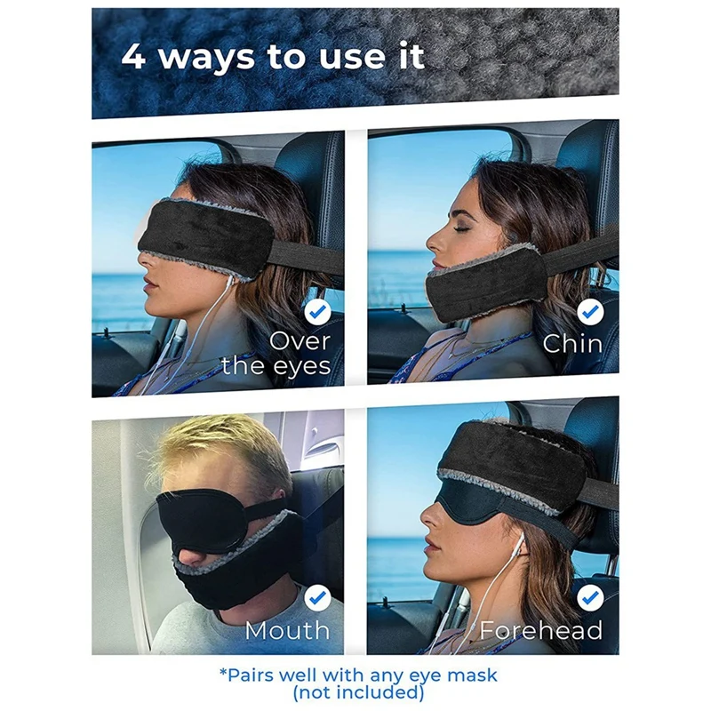 Travel Pillow Alternative Adjustable Support Belt Compact And Comfortable Neck Support Belt For Airplane And Car